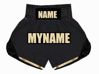 Shorts Boxe Anglaise Personnalisé : KNBSH-022-Noir